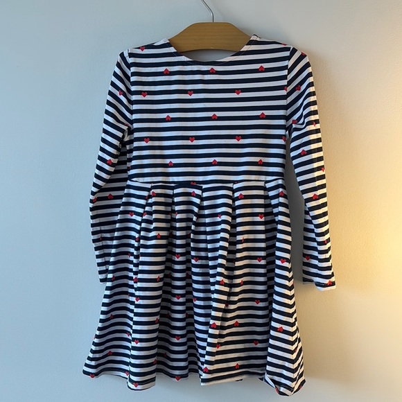 Joe Fresh Blue and White A-Line Long Sleeve Dress - Picture 2 of 3